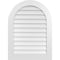 Ekena Millwork Round Top Surface Mount PVC Gable Vent: Non-Functional, w/ 3-1/2"W x 1"P Standard Frame, 28"W x 38"H GVPRT28X3801SN - alternate 1